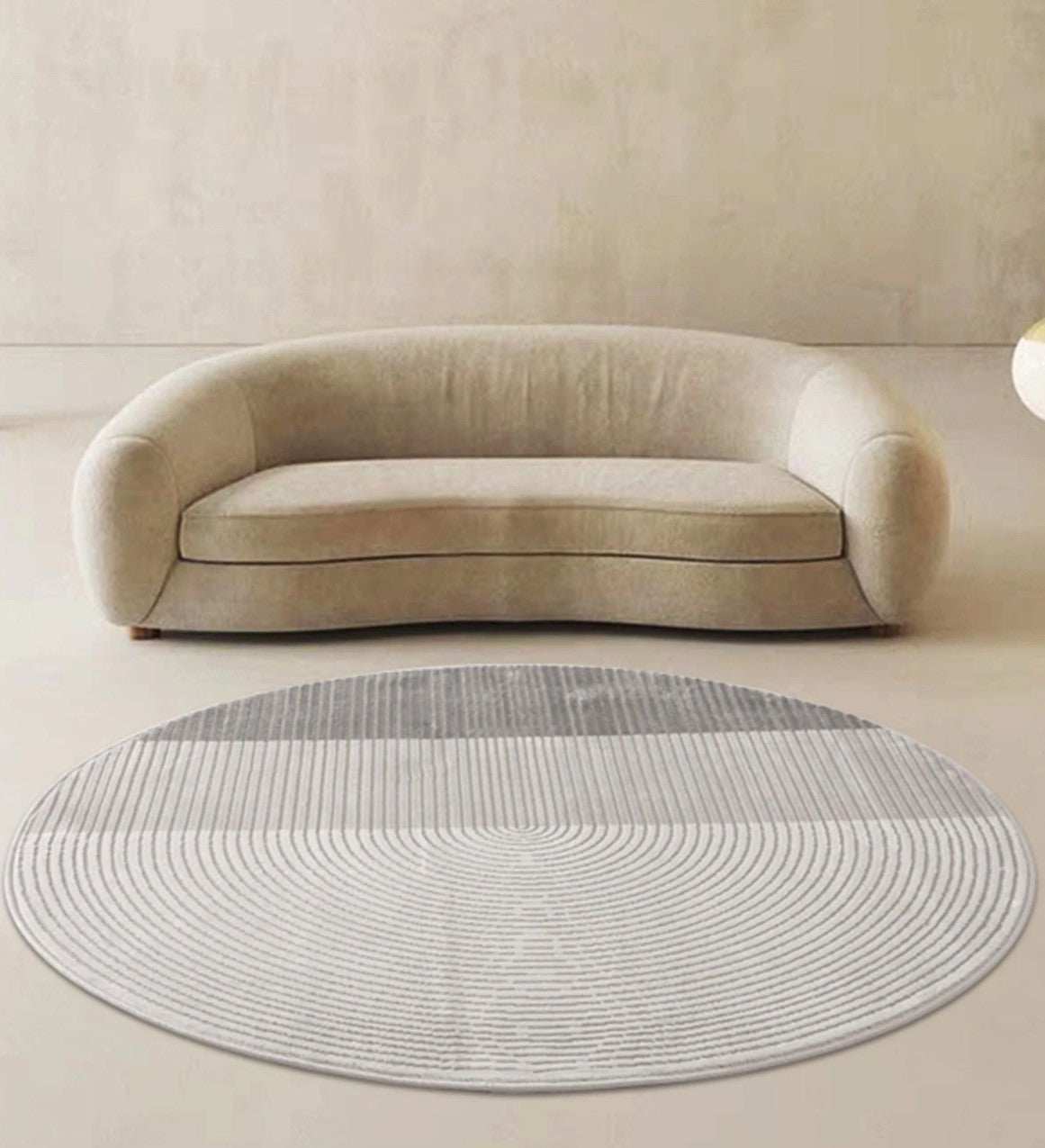 Round Modern Rugs, Modern Area Rugs under Coffee Table, Gray Abstract Contemporary Area Rugs, Modern Rugs in Bedroom, Dining Room Area Rugs