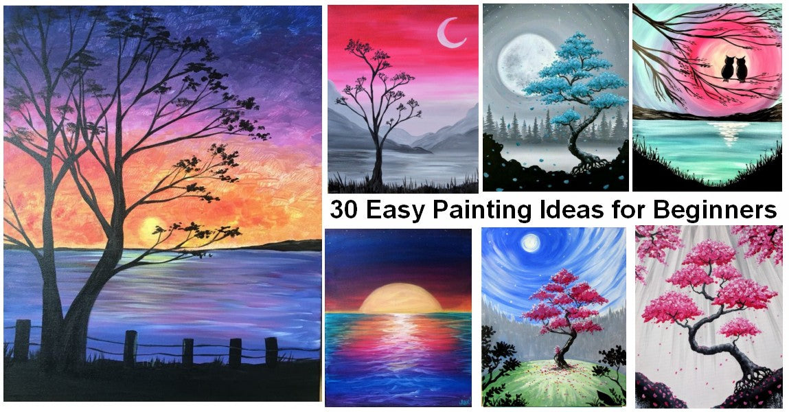 10 Easy Things to Paint on Canvas for Beginners