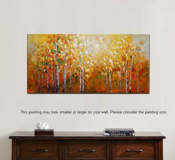 landscape painting, large art, canvas painting, bedroom wall art