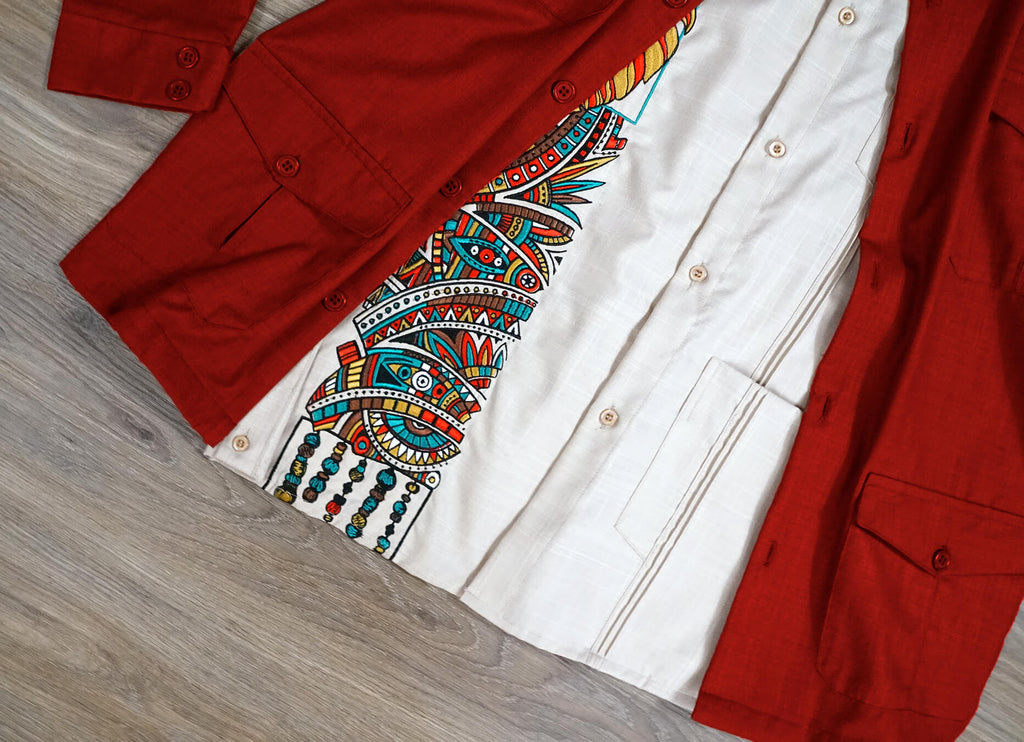 Linen Overshirt - Shirt Jacket Guayabera Linen Jackets for Men