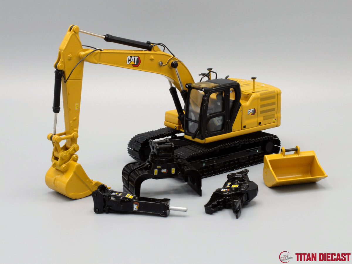 1/50 Scale Cat 323 Next Gen Excavator w/ 5 Attachments | Titan Diecast LLC