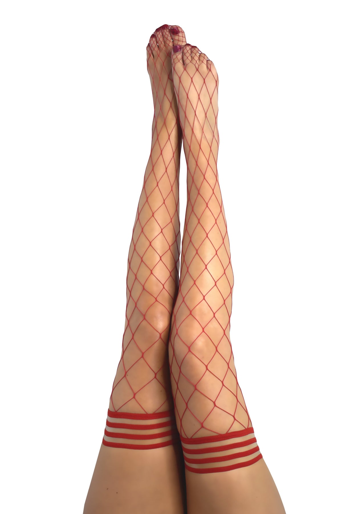Claudia: Red Thigh High Stockings to Plus Size – Kix'ies