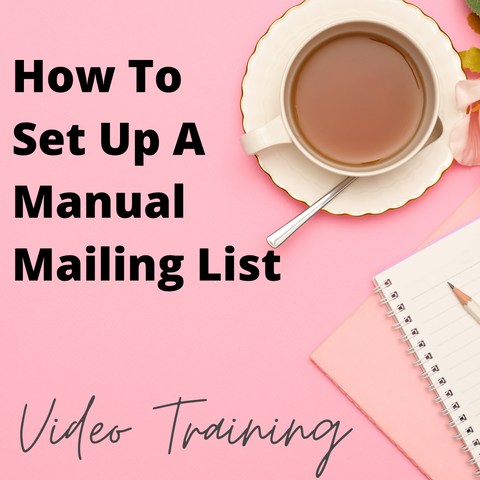 Manual Mailing List training