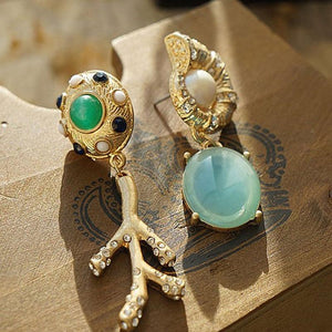 Nautilus Drop Earrings earrings Vinty Jewelry 