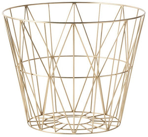 Wire Basket Brass Casa Moniet