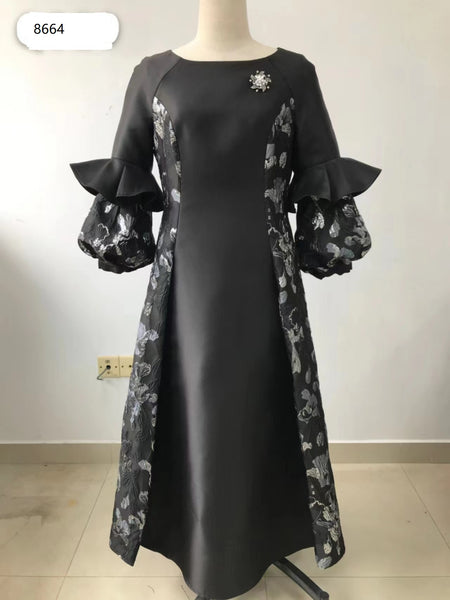 Ella Bella Black Silver Dress 8664 Holiday 2022 – My Dress Co by Dress Code