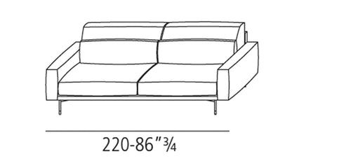 Vibieffe 110 Modern Sofa 220 cm