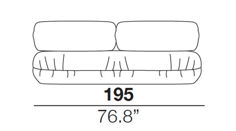 CIERRE Option Armless 195 Sofa