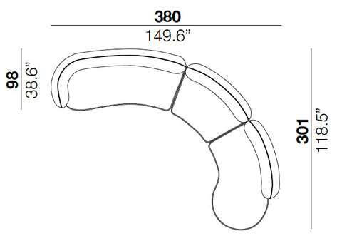 CIERRE Seed Sectional 380