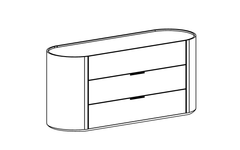 Pianca Dedalo drawer with plinth base 151 cm