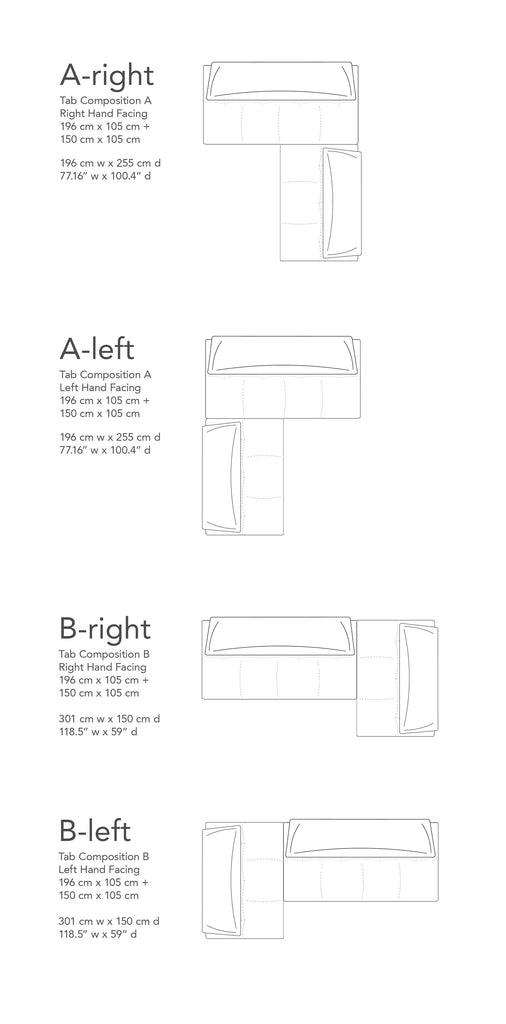 Tab Sectional 255 compositions