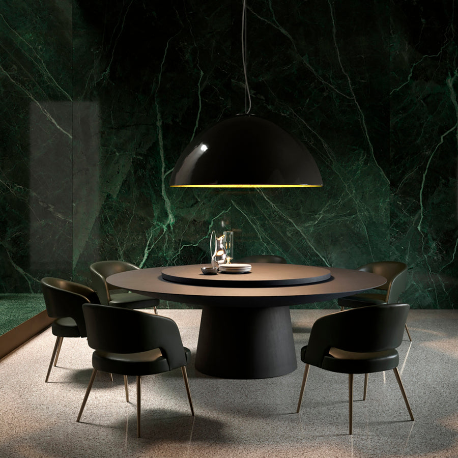 Emmemobili UFO Round Table With Lazy Susan – Spencer Interiors Inc.