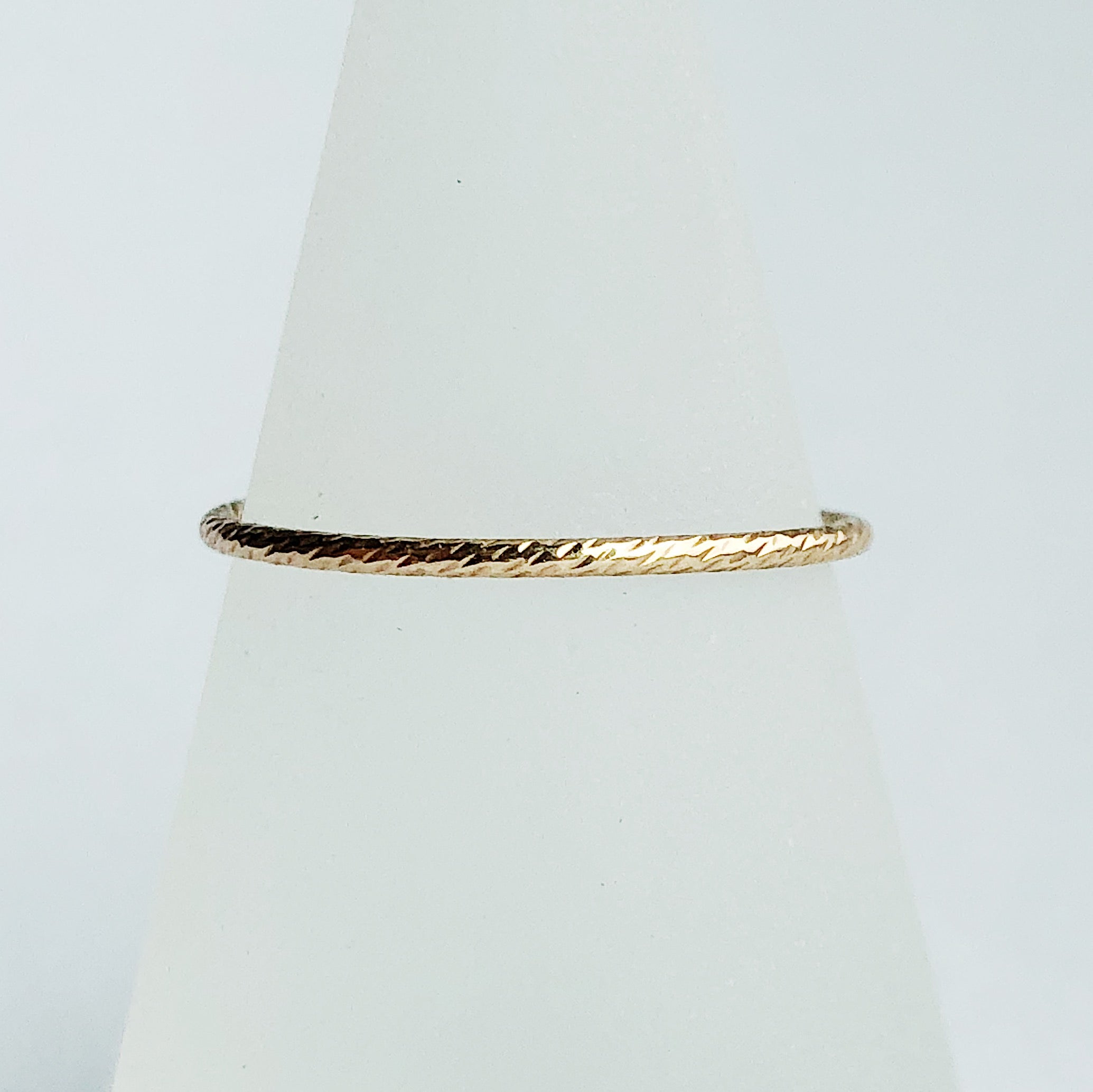 Glitter Ring | 14kt Gold Filled Sparkle Texture Millimeter Band