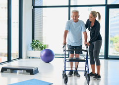 During recovery a left foot accelerator pedal can make things much easier. 