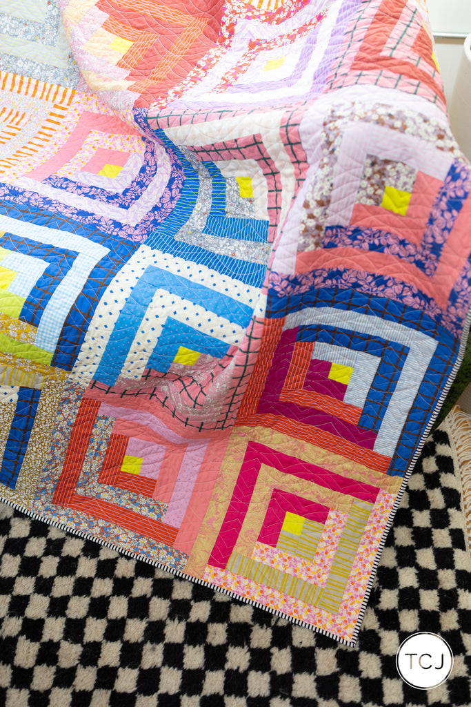 My Liberty London Log Cabin Quilt – Then Came June