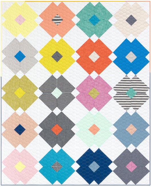 Flower Tile Quilt - TCJ Basics Bundle