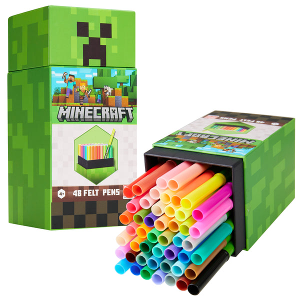 Minecraft Crayon de Couleurs Enfant Coloriage Enfant Coffret 72