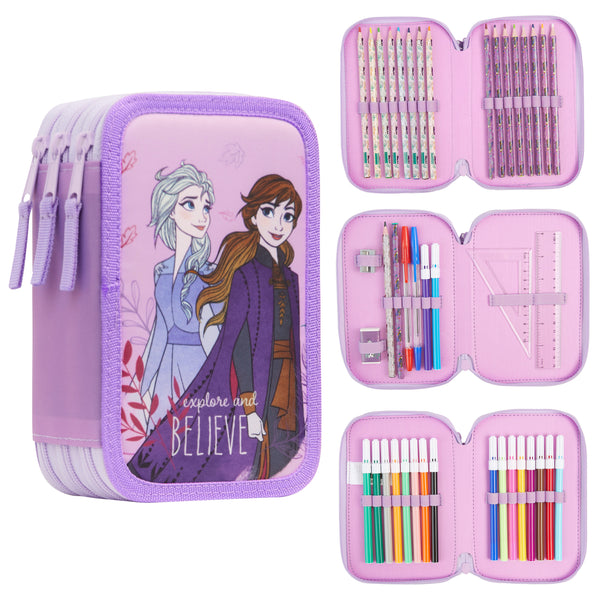 Disney Stitch Large Capacity Pencil Case Cute Pencilcase School Pen Case  Supplies Pencil Bag School Box