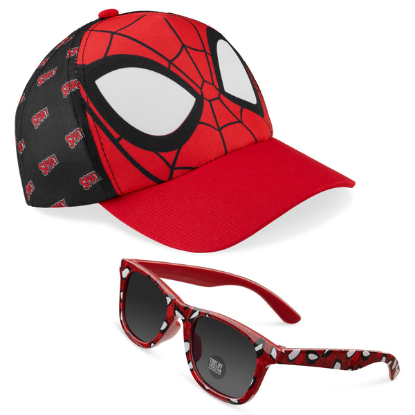 Marvel Baseball Cap and Kids Sunglasses -Boys 100% UV Protection Breat