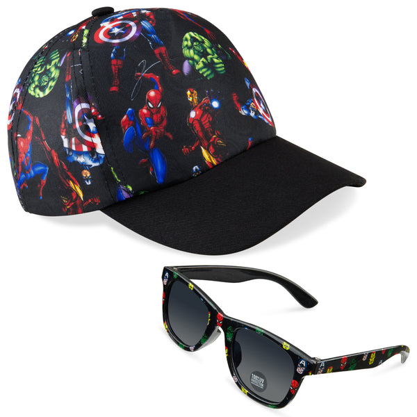 Marvel Baseball Cap Spiderman Sunglasses & Boys Caps Kids Sunglasses & Sun  Hat