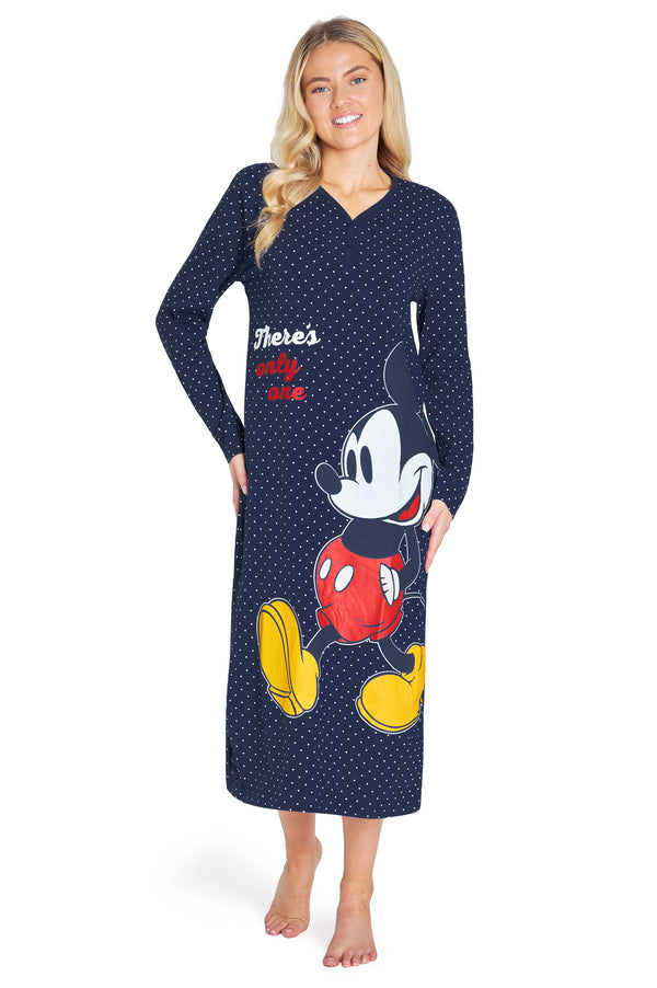 Disney Nighties for Women Long Sleeve Nightdress Minnie Mouse