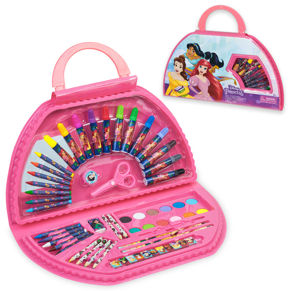 Disney Art Set for Kids 130+ Pieces Colouring Pencils - Multi Princess