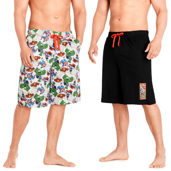 Marvel Boxers for Men - 2 Pack Cotton-Rich and Breathable Mens Underwe