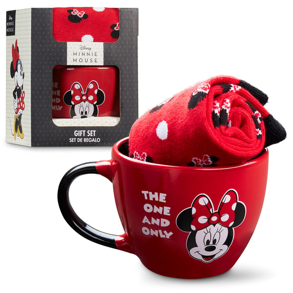 Disney Gifts for Women, Womens Gift Sets with 1 Mug and 1 Pair of Comfy  Socks, Delightful Gifts for Any Occasion, Red Mickey