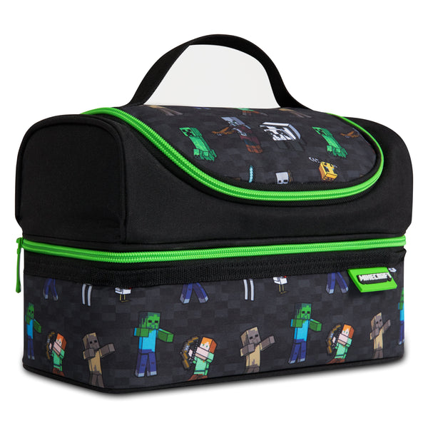 Pokemon Lunch Bag Kid's Insulated Lunch Box Waterproof, Black / Fire