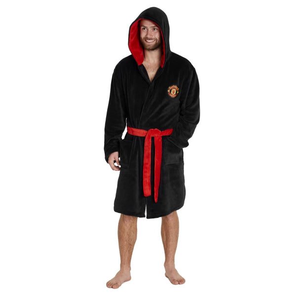 LFC Mens Hooded Dressing Gown