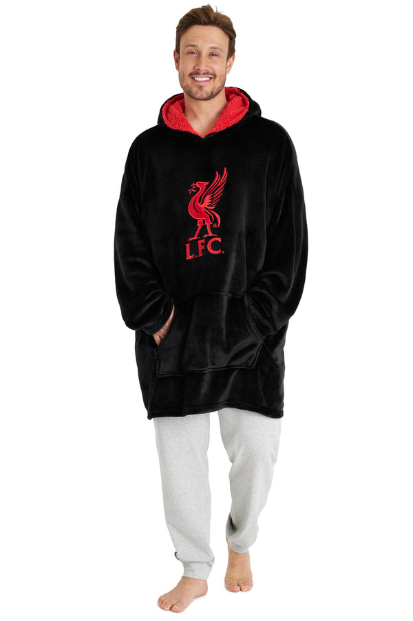 LFC Mens Hooded Dressing Gown