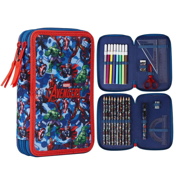 Marvel Pencil Case with Stationery Included, Spiderman Pencil Case