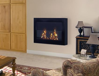 Soho Wall Mounted Fireplace 90200 In Black Anywhere Fireplace