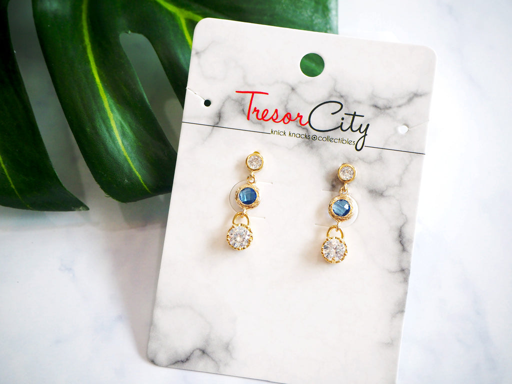 small diamante earrings