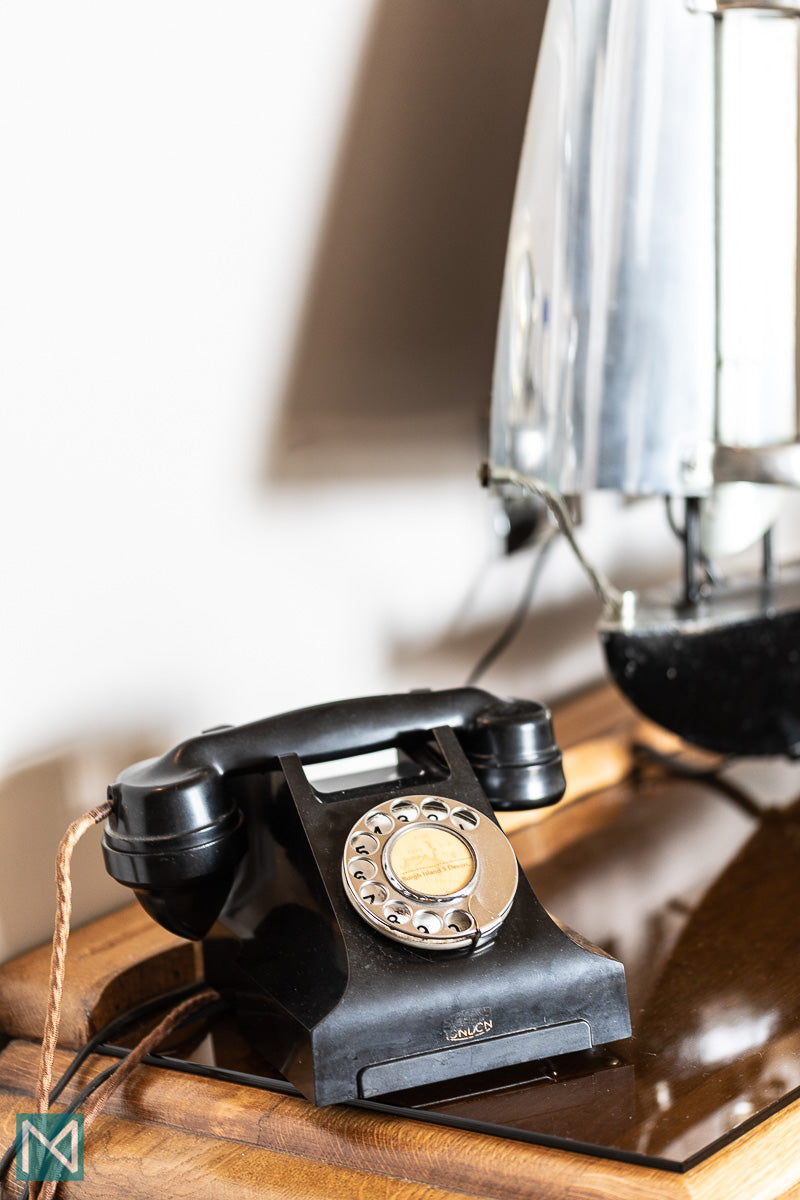 Bakelite telephone in the Bentley Suite at the Burgh Island Hotel