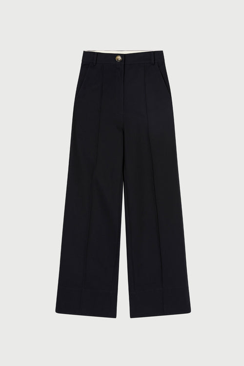 Shop the Mortimer Pleated Pant Black by Lee Mathews