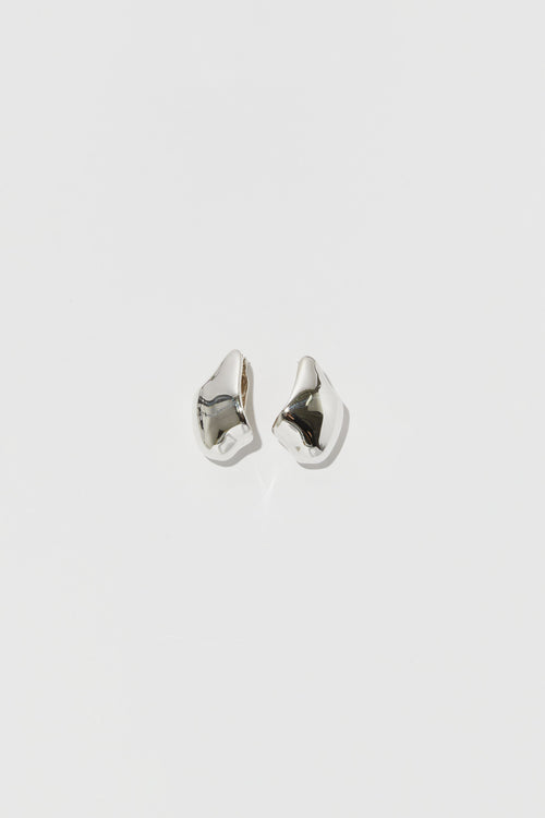 Faris Seep Hoop Small Earrings in Sterling Silver