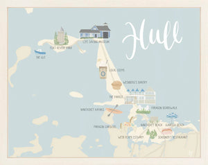 Hull Map Print 8x10 - Acquire Good