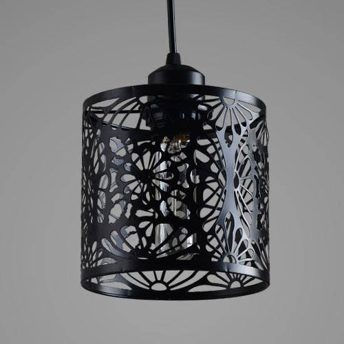 black stainless pendant light