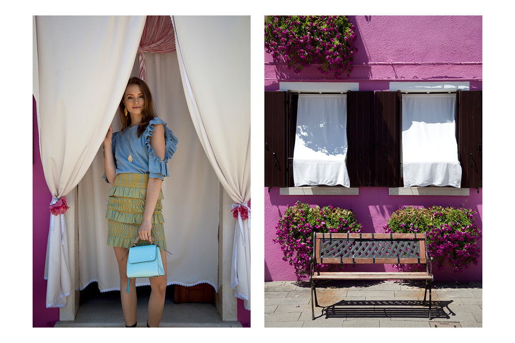 Isla Fontaine lookbook spring summer 2018 burano venice jewelry bags