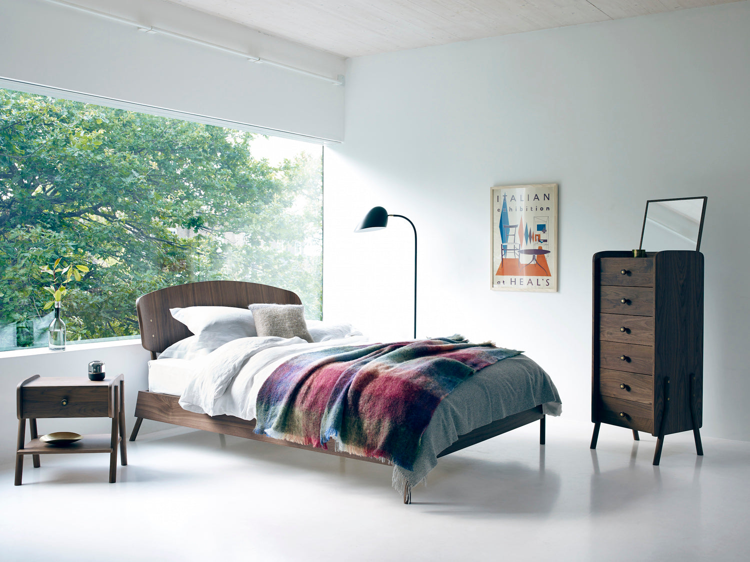 Kirsty Whyte - Novak range for Heals - Furniture Design - Walnut Bedroom