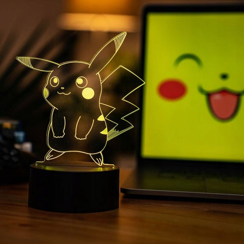 Lampe LED avec télécommande Pokémon - 40 cm - Pikachu - Mobiliers de bureau