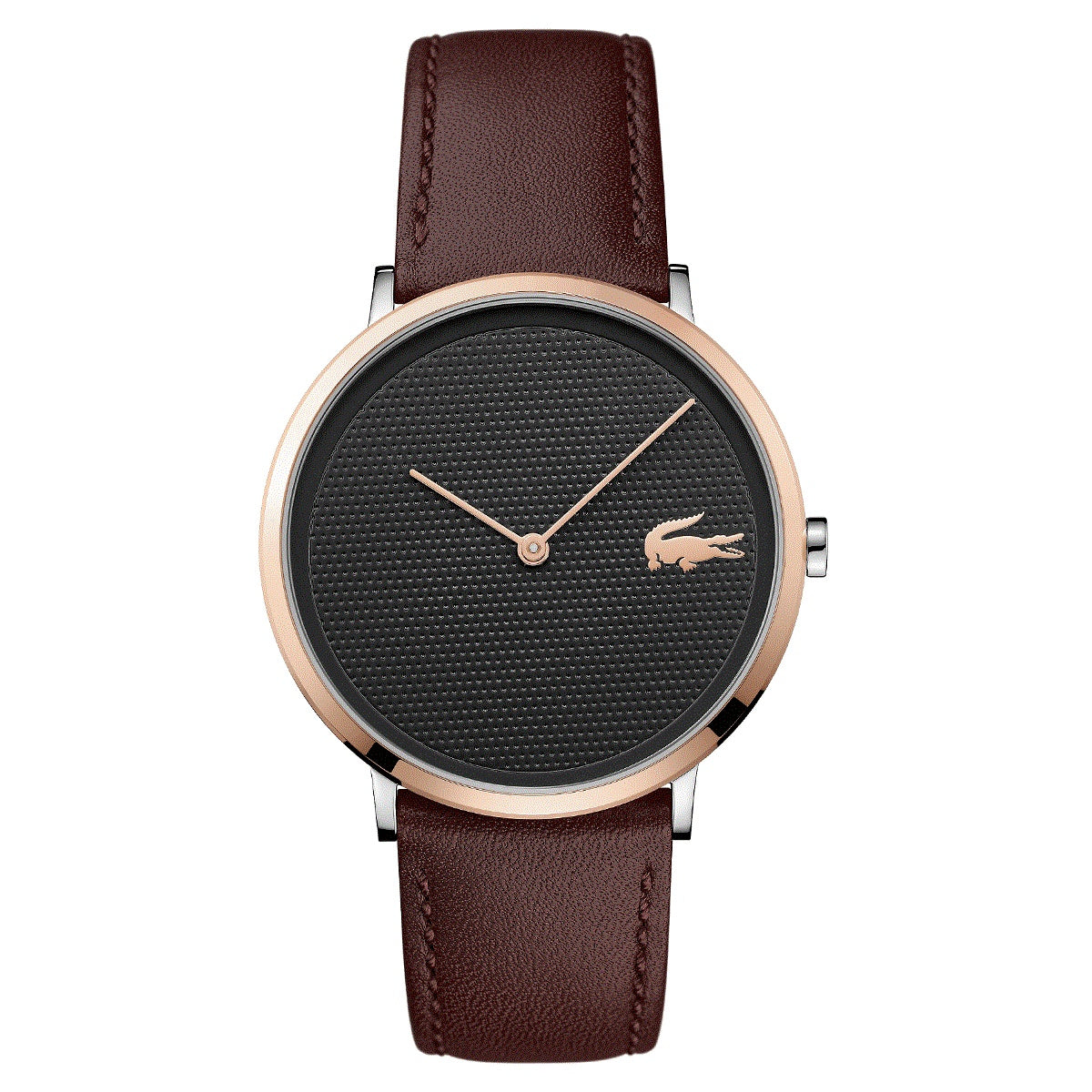 lacoste leather watch