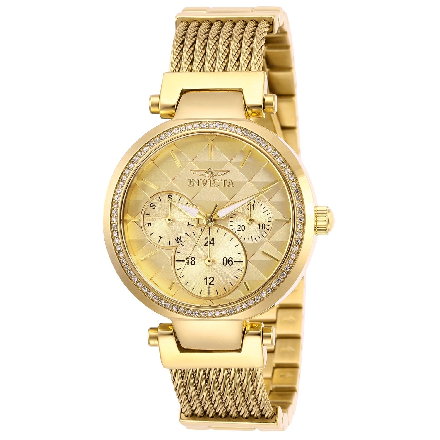 Invicta 28918 Angel 36MM Women's Gold-Tone Stainless Steel Watch ...