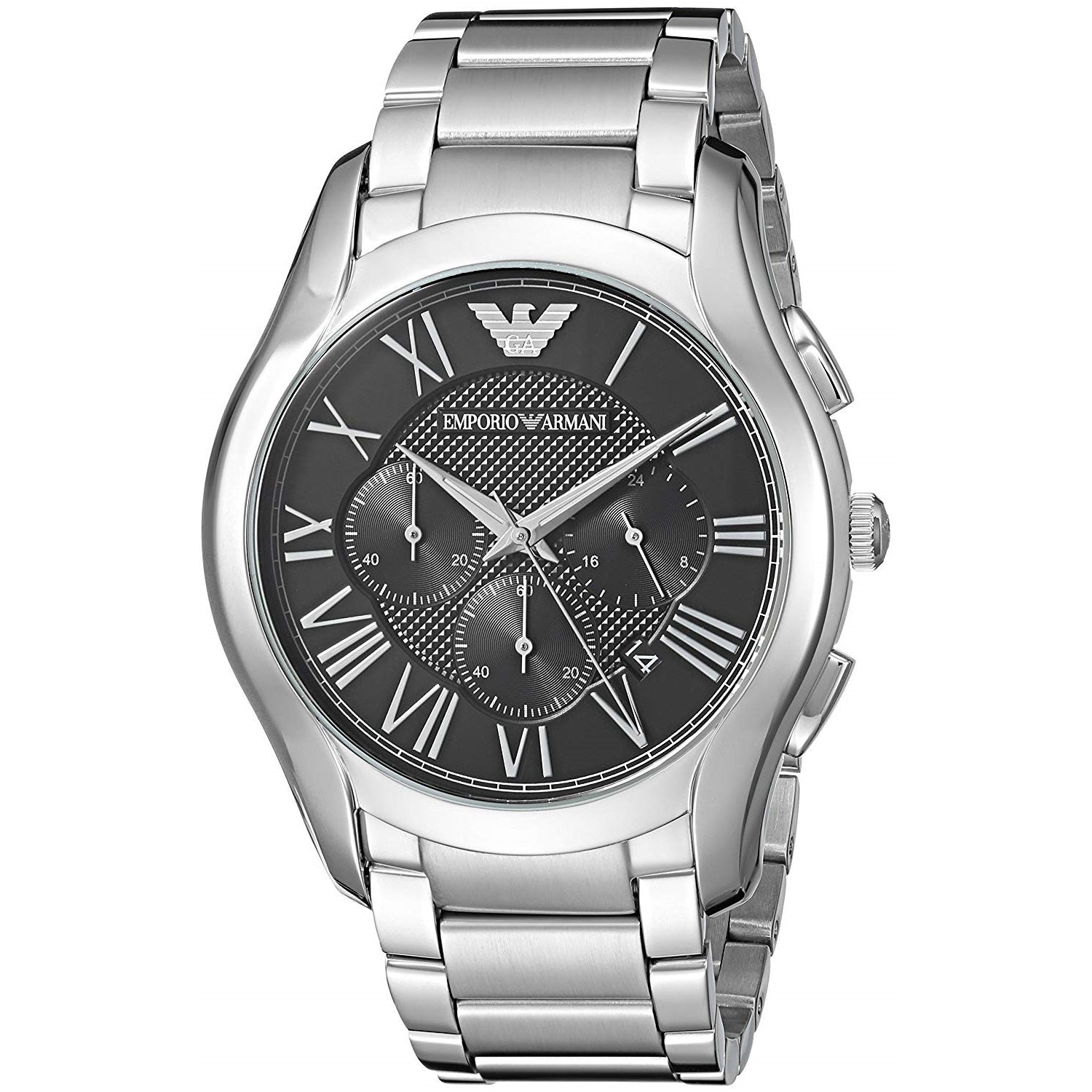 Emporio Armani AR11083 Dress 45MM Men's Chronograph Stainless Steel ...