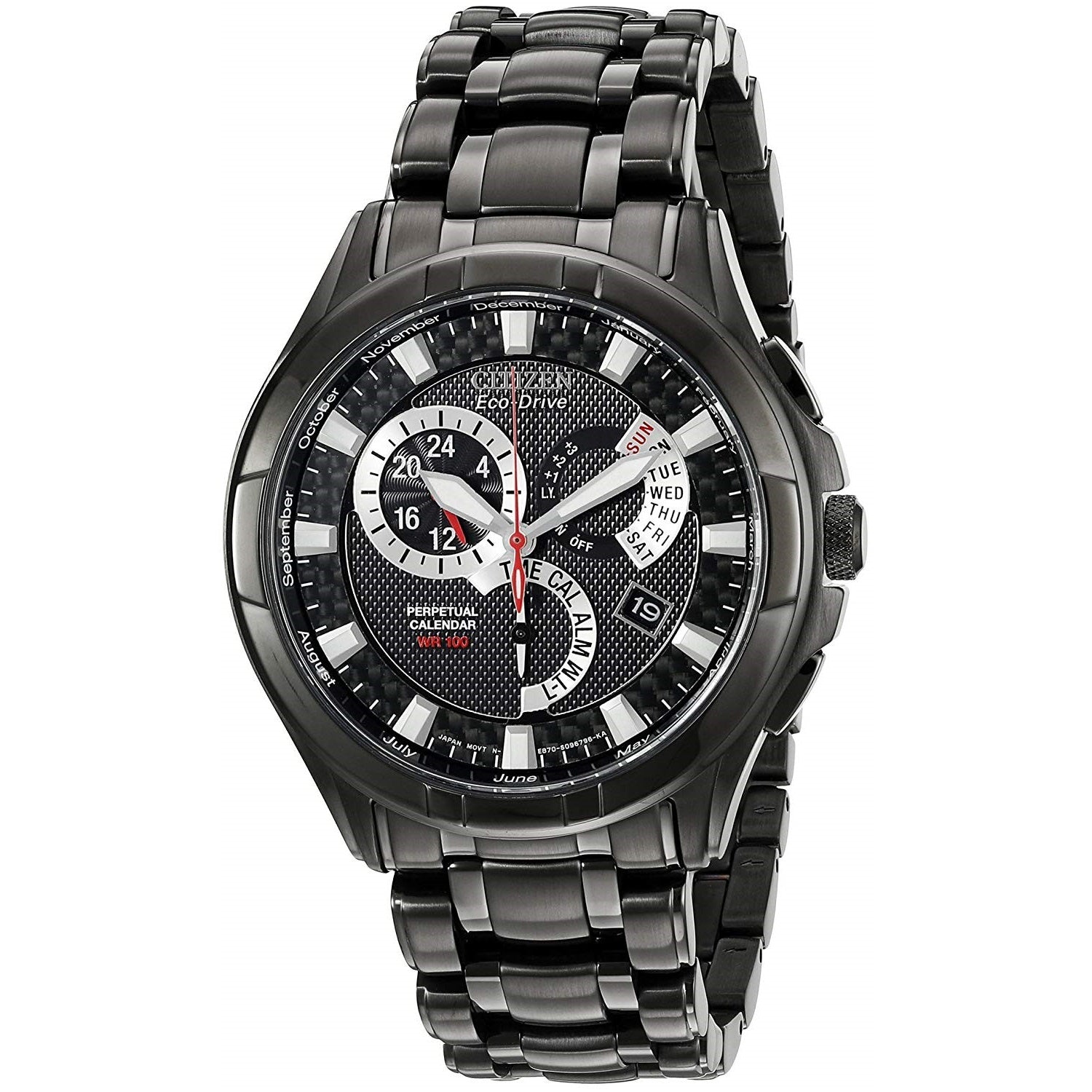 Citizen BL8097-52E Eco-Drive 41MM Men's Black Stainless Steel Watch ...