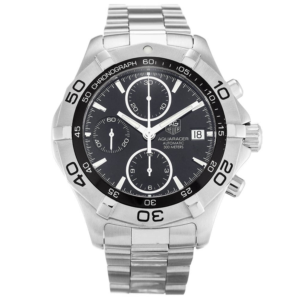 Tag Heuer CAF2110.BA0809 Aquaracer 41MM Men's Chronograph Stainless ...