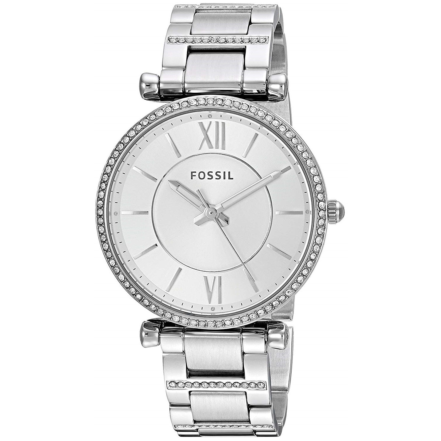 Fossil ES4341 Carlie 35MM Women's Stainless Steel Watch 796483363649 | eBay