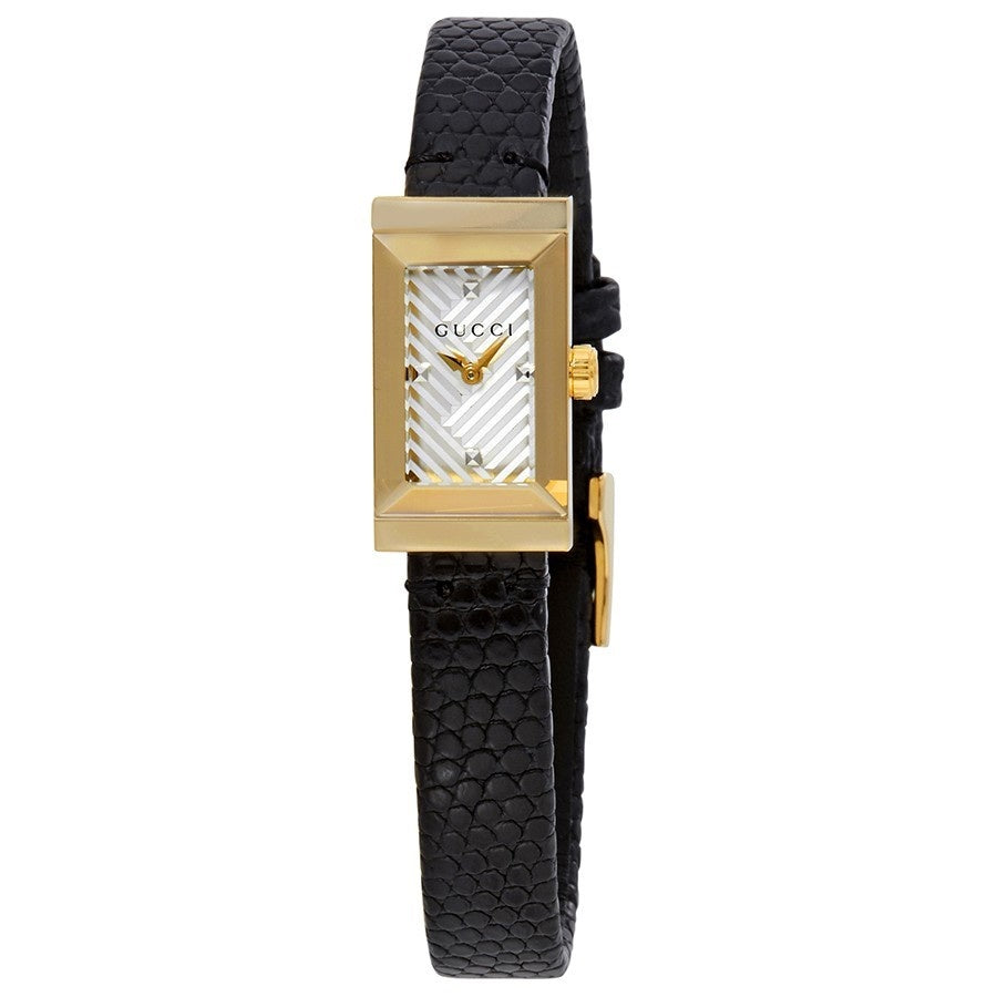 Gucci YA147507 G-Frame 25MM Women's Black Leather Watch | eBay