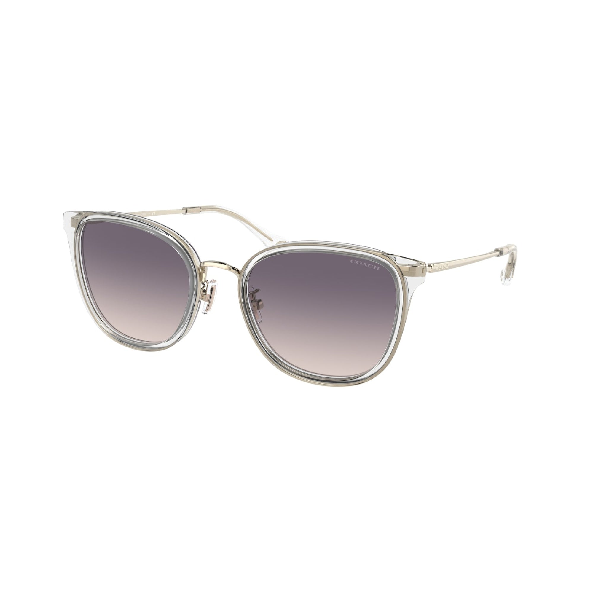Coach Women's Sunglasses C7999 Clear Purple Pink Gradient Metal Metal -  Bezali